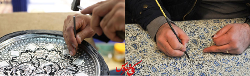 تفاوت هنر قلم زنی و هنر قلم کاری | تاریخچه و ویژگی ها